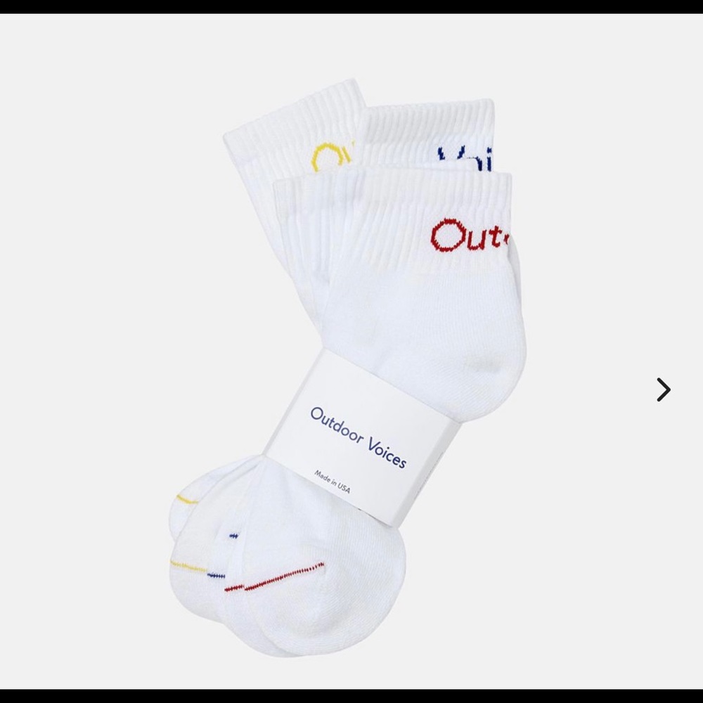 Outdoor Voices Rec ankle socks 8-pack s/m